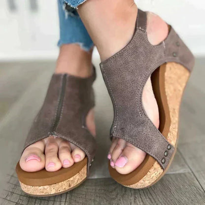 Nicole - Elegant Wedge Sandals