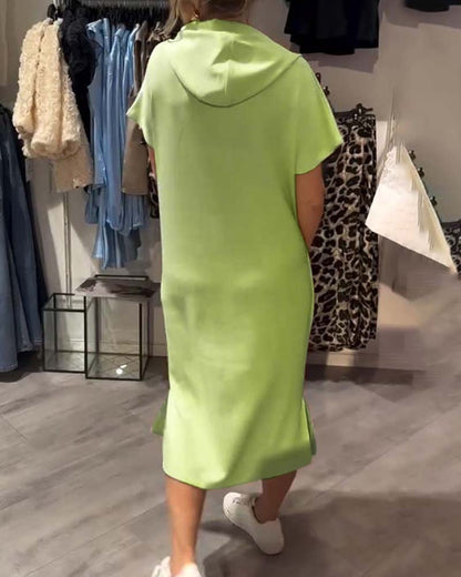 Saskia - Casual Hooded Dress