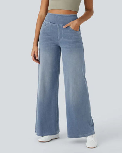 Ainsley - Comfortable Wide Leg Jeans