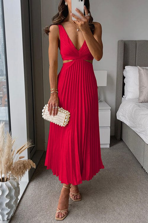 Yasmin - Elegant Pleated Dress