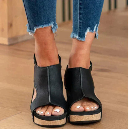 Nicole - Elegant Wedge Sandals