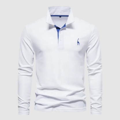 Audren - Elegant Long Sleeve Polo Shirt