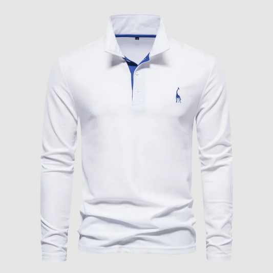 Audren - Elegant Long Sleeve Polo Shirt