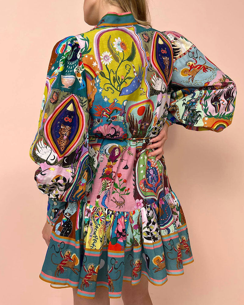 Madeleine - Elegant Printed Dress