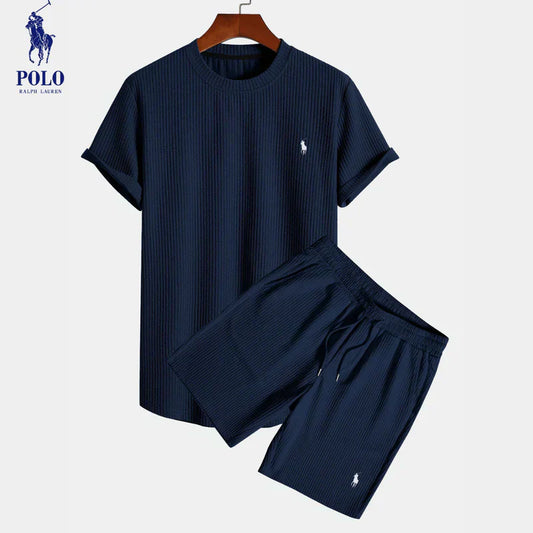 Ralph Lauren Inspired Side-Striped Suit Set for Men
