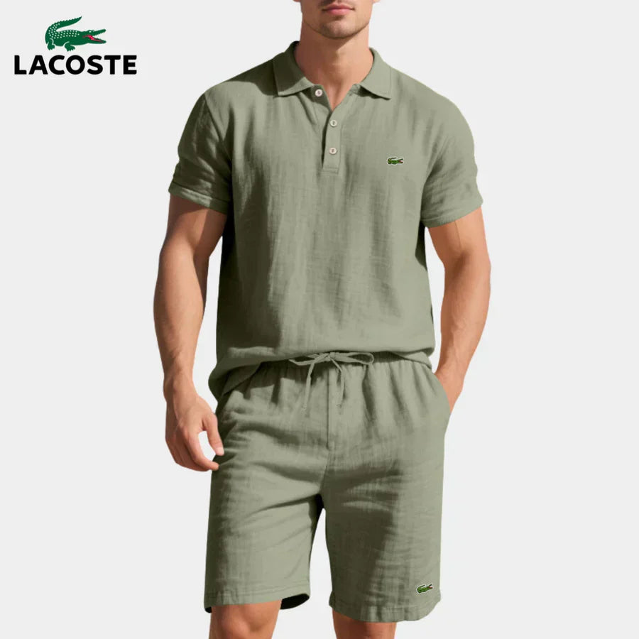 LC Casual Polo and Shorts Set