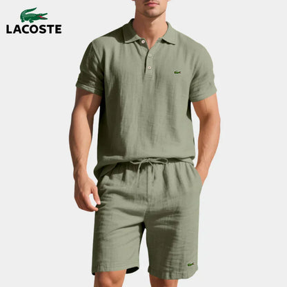 LC Casual Polo and Shorts Set