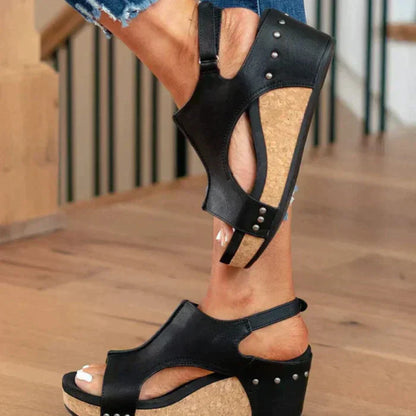 Nicole - Elegant Wedge Sandals