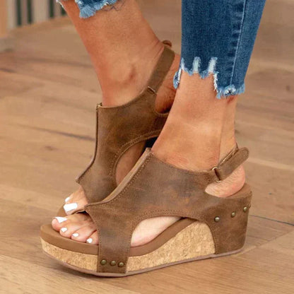 Nicole - Elegant Wedge Sandals