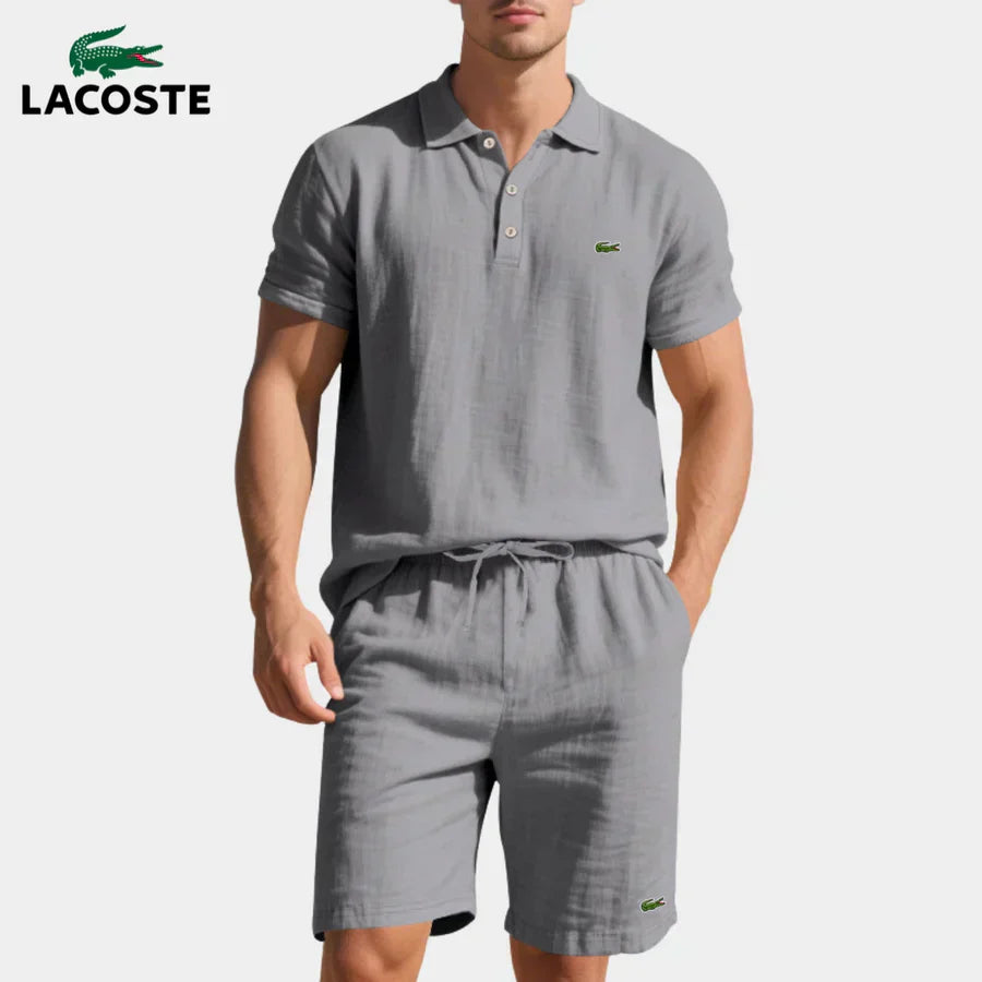 LC Casual Polo and Shorts Set