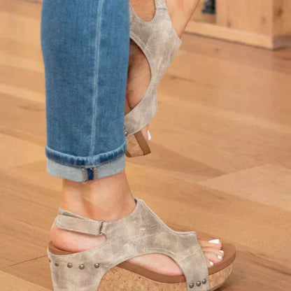 Nicole - Elegant Wedge Sandals