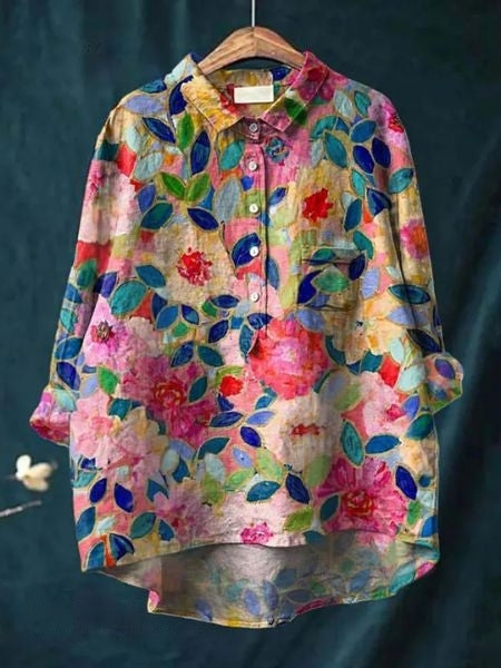 Julia - Elegant Floral Blouse