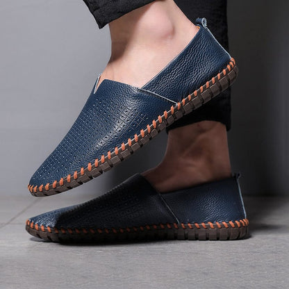 Monaco - Elegant Leather Espadrilles