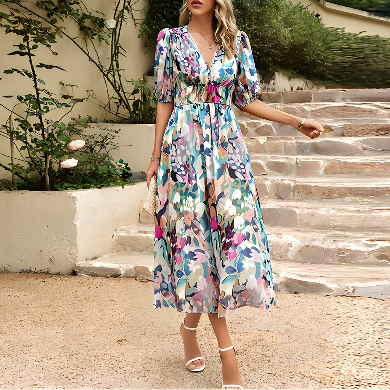 Jenny - Chic Elegant Midi Dress