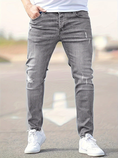 Alex - Trendy Ripped Slim Jeans