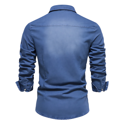 Avantea - Elegant Denim Shirt