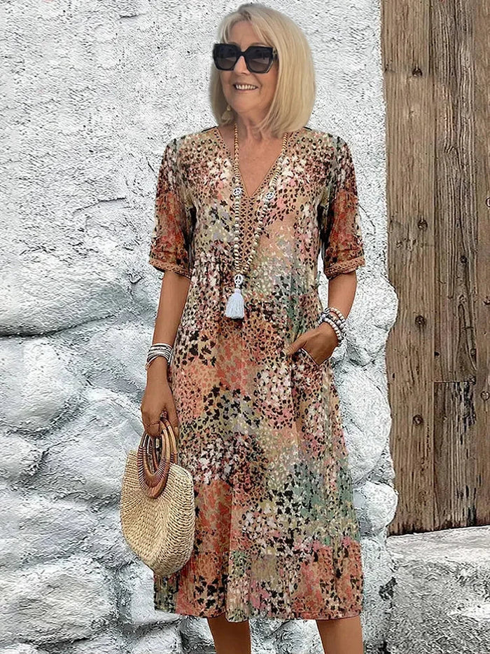 Women's floral midi dress