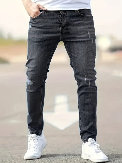 Alex - Trendy Ripped Slim Jeans