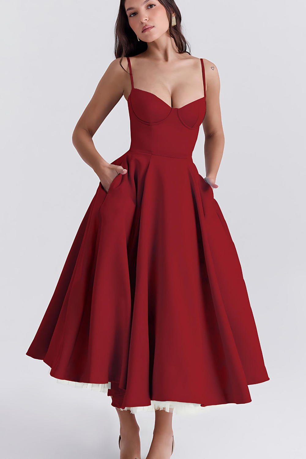 Louane - Elegant Midi Dress