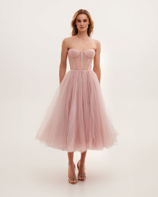 Judith - Elegant Strapless Dress