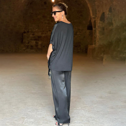 Pauline - Shiny Satin Set