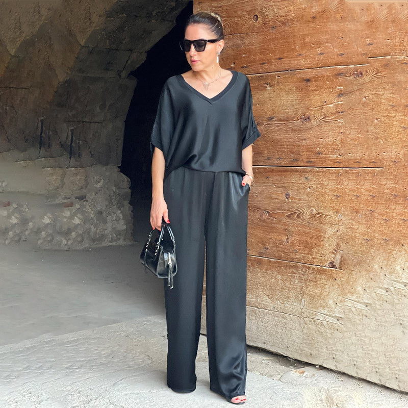 Pauline - Shiny Satin Set